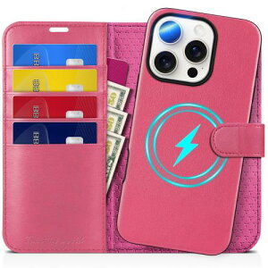 TUCCH iPhone16Pro Ή P[X 蒠^ 2 in 1  ACtH[ 16 vJo[ O\ [RFIDubLO] J[h|Pbgt uX^h@\ Ռz Sʕی PU ACtH16v