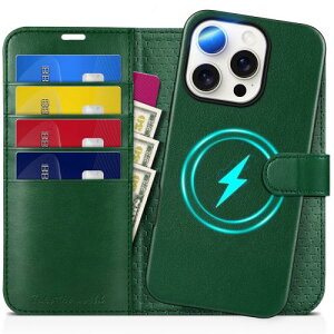 TUCCH iPhone 16 Pro Ή P[X 蒠^ 2 in 1  ACtH[16vJo[ O\ [RFIDubLO] J[h|Pbgt uX^h@\ Ռz Sʕی PU ACtH16v