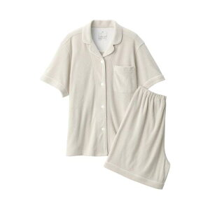 無印良品 婦人 着るタオル 両面パイル半袖パジャマ レディース FD1L9A5S ライトベージュ 婦人S