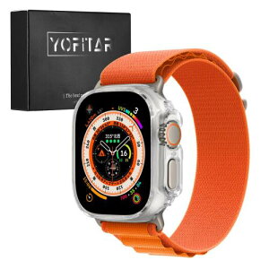 YOFITAR for Apple Watch ultra2/ultra�P�[�X49mm�Ή� �N���A �A�b�v���E�H�b�` �E���g���ی�J�o�[ �ی�P�[�X �Ϗ�? �V���v�� �L�Y�h�~ �����h�~ �y�� ����Apple Watch�A�N�Z�T���[(Apple Watch ultra2/ultra 49mm,