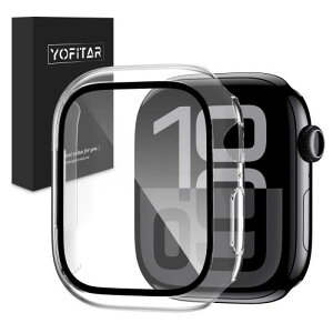 YOFITAR for Apple Watch 10 �P�[�X 42mm �A�b�v���E�H�b�` 10 �ی�J�o�[ �t���t�B���� ��̌^ Apple Watch �V���[�Y 10 �Ή� PC�f�� �ϏՌ� �S�ʕی� �����^ �����ȒP �����ߗ� �w��h�~ ���h�~ �A�b�v���E