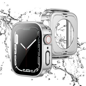 2 in 1 SʕیApple Watch p hP[X 45mm AbvEHb` Jo[ pGbWfUC ی AbvEHb` Series 9/8/7 Jo[ KXtB ̌^ d\ PCۑf ̌^Jo[w