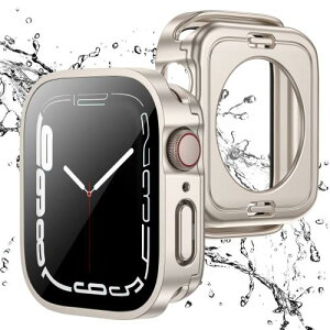 2 in 1 SʕیApple Watch p hP[X 46mm AbvEHb` Jo[ pGbWfUC ی AbvEHb` Series 10 Jo[ KXtB ̌^ d\ PCۑf ̌^Jo[w