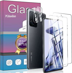 4���Z�b�g��F�؃��b�N������2�� FOR Xiaomi 11T / 11T Pro �p�̃K���X�t�B���� + 2�� FOR Xiaomi 11T / 11T Pro �p�� �J���� �t�B���� �T�|�[�g��F�؃��b�N���������^ �����K���X �ی�t�B���� FOR Xiaomi 11T 