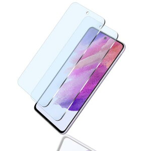 2���Z�b�g�Ή� FOR Galaxy S21 5G SC-51B / SCG09 au 6.2 �K���X�t�B���� FOR Galaxy S21 SCG09 au 6.2 �p�̕ی�t�B���� ���͂�ی� �ڂ̔��y�� �\��t���ȒP ����