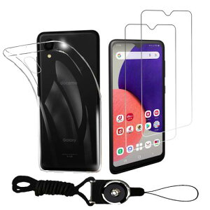 4Zbg 2 FOR Galaxy A22 5G SC-56B KXtB + 1 FOR Galaxy A22 5G SC-56B یJo[ی TPU \tg VRP[X + 1 [v KX / dx9H / /یtB PCduoduo