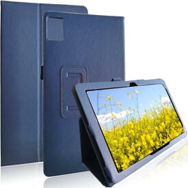 FOR AAUW T50 タブレット 10インチ 対応 タブレット ケース 軽量 薄型 AAUW T50 対応 専用 PU 保護 スタンド カバー 耐衝撃 傷防止 サポート機能 AAUW T50 対応 (ダークブルー)