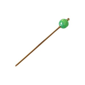 EZ PEACH 髪飾り 一本差し 簪 シンプル かんざし レディース 飴玉 一本挿し 成人式 七五三 振袖 和服 和装 着物 浴衣 留袖 花火大会 和装小物 お正月に ヘアアクセサリー 結婚式 卒業式 (萌葱色)
