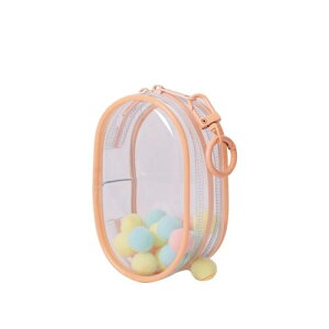 P[X obO ɃobN ʂ|[` ho ʂ|[` Oo 10cm l` ʂݗp  NA ӂӂ ||{[t  Wbp[ L[z_[t (Peach)