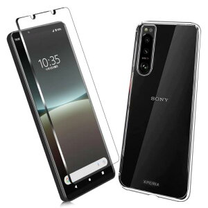 2Zbg1 FOR Xperia 5 IV p̃KXtB + 1 FOR Xperia 5 IV p̕یJo[ی Xperia TPU \tg VRP[X KX / dx9H / /یtB PCduoduo