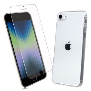2Zbg1 FOR iPhone SE 3 (2022 p̃KXtB + 1 FOR iPhone SE 3 (2022 p̕یJo[ی iPhone TPU \tg VRP[X KX / dx9H / /یtB PCduod