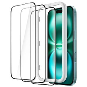 JETech iPhone 16 6.1C`p SʕیtB  KX KChgt P[XɊȂ HDNA 3Zbg