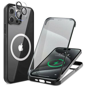 ʋKXEٓIȑϏՌHAUTRKBG iPhone 15 Pro p P[X NA Sʕی [MagSafeΉ] [JtC]MȂ \tgTPUop[ }OZ[t CX[dΉ ČRMILKi