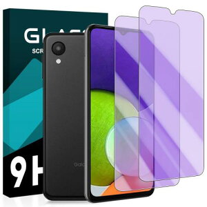 cronincards ブルーライトカット 対応 Galaxy A22 5G / Galaxy A23 5G フィルム + レンズ保護フィルム(2+2枚入) 国産旭硝子素材 ブルーライトカット 93% ギャラ