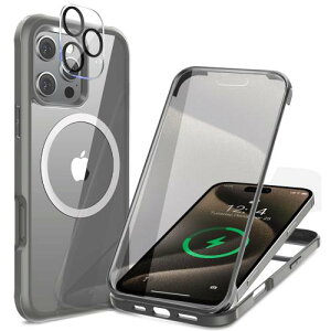 3 in 1Sǧ^یIHAUTRKBG iPhone 16 Pro p P[X NA ʋKX [MagSafeΉ] [JtC] ^b`plx }OZ[t CX[dΉ ČRMILKi擾 ϏՌ AC