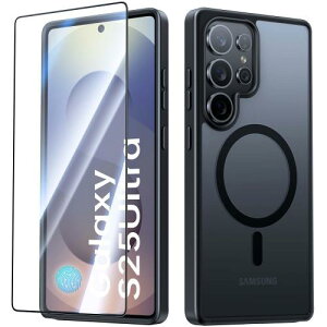 JUESHITUO Galaxy S25 Ultra �p�̃P�[�X 3�{�ČRMIL�����ی� �E�g�b�vN56S�}�O�l�b�gMagSafe�Ή� 1X�X�N���[���ی�t�� �M�����N�V�[s25 ultra �P�[�X �}�b�g���ɗD���� ���ϖh�~ �M�����N�V�[s25 �E���g�� 