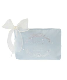 [メゾン ド フルール] ポーチ・巾着 シーシェルプリントポーチ レディース ライトブルー