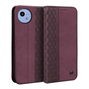 Gedurya AQUOS wish5 ケース 手帳型 SH-52F ケース ひし形柄 シャープ アクオス ウィッシュ5 ケース 手帳型 SH-M32 カバー マグネット式 スタンド機能 SH52F 携帯カバー カード収納 財布型 AQUOS wish5 スマ