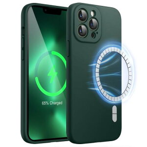 JETech iPhone 13 Pro 6.1�C���`�p �}�O�l�b�g �V���R���P�[�X MagSafe�Ή� �V���L�[�\�t�g�^�b�`�̓d�b�J�o�[ �J���������Y�ی� (�~�b�h�i�C�g�O���[��)