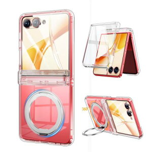 Galaxy Z Flip7 P[X NA MagSafeΉ 360°]X^h qWی ̌^tBt Gunwon X}zP[X MNV[ Z Flip7/SC-55F/SCG35  O }Olbg CX[dΉ 