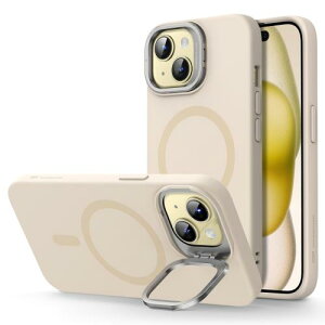ESR iPhone 15 �P�[�X �X�^���h�t�� MagSafe �V���R���P�[�X �~���^���[�O���[�h�̕ی� �J�����B��X�^���h���� iPhone 15�p�}�O�l�b�g�X�}�z�P�[�X �C�G���[ Cloud Series