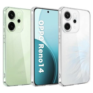 BlxnytOPPO Reno 14 5G �P�[�X �N���A ���^ �Ռ��z�� �ϏՌ� TPU�f�� Reno14 �P�[�X �y�� ���ϗ}�� ���C�����X�[�d�Ή� Reno 14 ���� �ی�J�o�[(6.59�C���`)