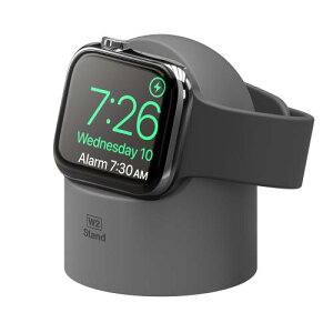 elago Apple Watch �Ή� �[�d �X�^���h �V���R�� �[�d�h�b�N [ AppleWatch 46mm / 45mm / 44mm / 42mm / 41mm / 40mm / 38mm �A�b�v���E�H�b�` 9 / 8 / 7 / 6 / SE2 / SE / 5 / 4 / 3 / 2 / 1 �Ή� ] W2 STAND �_�[�N�O���[