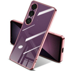 Xperia 1 VII �P�[�X �N���A ���^ ���� TPU �ϏՌ� �\�t�g ���ϖh�~ �X�g���b�v�z�[���t�� xperia 1 vii �J�o�[ SO-51F�Ή� Xperia 1 7 �P�[�X�i���[�Y�S�[���h�j
