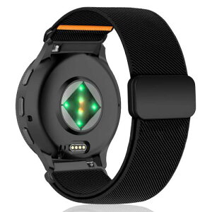 [SinRenn] 22mm �L�k���i�C�����o���h Garmin Venu 3 45mm/Venu 2/vivoactive 4/Active �Ή� �����x���g �_�� �ʋC �j�����p ���C�o�b�N�� �}�O�l�b�g �e�� ���v�o���h �X�g���b�v Garmin Forerunner 265/255/255 Music/Fore