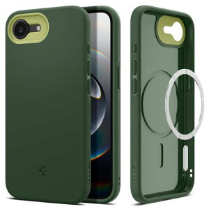 Spigen �n��18�N�̋Z�p�� iPhone 16e �P�[�X MagSafe�A�N�Z�T���[�Ή� �}�O�l�b�g���� �X�g���b�v�z�[�� �ČRMIL�K�i �i�m�|�b�v�E�}�O�t�B�b�g ACS09157 (�A�{�E�O���[��)