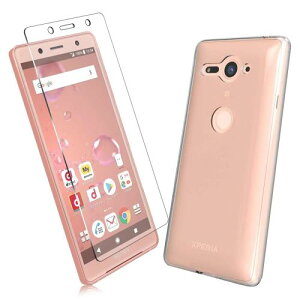 2Zbg1 FOR Sony Xperia XZ2 Compact p̃KXtB + 1 FOR Sony Xperia XZ2 Compact p̕یJo[ی Sony TPU \tg VRP[X KX / dx9H / /یtB PCduoduo