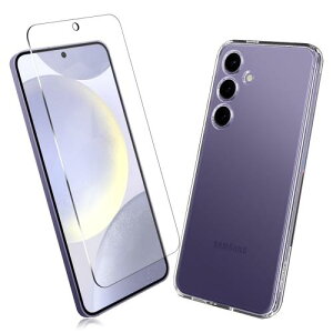 2Zbg1 FOR Galaxy S24 p̃KXtB + 1 FOR Galaxy S24 p̕یJo[ی Galaxy TPU \tg VRP[X KX / dx9H / /یtB PCduoduo