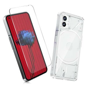 2Zbg1 FOR Nothing Phone 1 p̃KXtB + 1 FOR Nothing Phone 1 p̕یJo[ی Nothing TPU \tg VRP[X KX / dx9H / /یtB PCduoduo