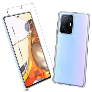 2Zbg1 FOR Xiaomi 11T pro p̃KXtB + 1 FOR Xiaomi 11T pro p̕یJo[ی Xiaomi TPU \tg VRP[X KX / dx9H / /یtB PCduoduo