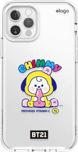 elago iPhone12 Pro Max �Ή� �P�[�X �N���A BT21 �O�b�Y �N���A�P�[�X ���� �X�}�z�P�[�X [ iPhone 12 Pro Max �A�C�t�H��12 Pro Max �A�C�t�H��12�v���}�b�N�X �Ή� ] LINE FRIENDS BT21 JELLY CANDY CHIMMY