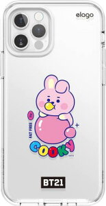 elago iPhone12 Pro Max �Ή� �P�[�X �N���A BT21 �O�b�Y �N���A�P�[�X ���� �X�}�z�P�[�X [ iPhone 12 Pro Max �A�C�t�H��12 Pro Max �A�C�t�H��12�v���}�b�N�X �Ή� ] LINE FRIENDS BT21 JELLY CANDY COOKY