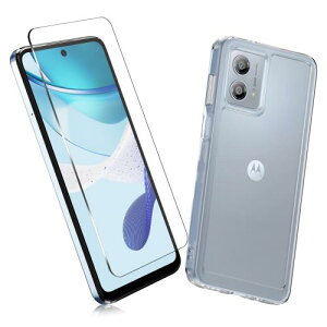 2Zbg1 FOR Moto g53J p̃KXtB + 1 FOR Moto g53J p̕یJo[ Moto ی TPU \tg VRP[X KX / dx9H / /یtB PCduoduo