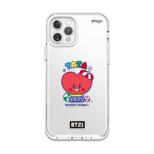 elago iPhone12 Pro Max �Ή� �P�[�X �N���A BT21 �O�b�Y �N���A�P�[�X ���� �X�}�z�P�[�X [ iPhone 12 Pro Max �A�C�t�H��12 Pro Max �A�C�t�H��12�v���}�b�N�X �Ή� ] LINE FRIENDS BT21 JELLY CANDY TATA