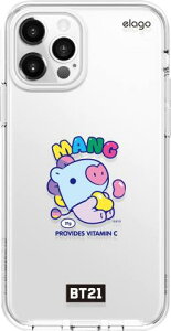 elago iPhone12 Pro / iPhone12 �Ή� �P�[�X �N���A BT21 �O�b�Y �N���A�P�[�X ���� �X�}�z�P�[�X [ iPhone12 mini �A�C�t�H��12 mini �A�C�t�H��12�~�j �Ή� ] LINE FRIENDS BT21 JELLY CANDY MANG