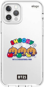 elago iPhone12 Pro Max �Ή� �P�[�X �N���A BT21 �O�b�Y �N���A�P�[�X ���� �X�}�z�P�[�X [ iPhone 12 Pro Max �A�C�t�H��12 Pro Max �A�C�t�H��12�v���}�b�N�X �Ή� ] LINE FRIENDS BT21 JELLY CANDY SHOOKY
