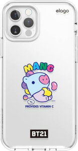 elago iPhone12 Pro Max �Ή� �P�[�X �N���A BT21 �O�b�Y �N���A�P�[�X ���� �X�}�z�P�[�X [ iPhone 12 Pro Max �A�C�t�H��12 Pro Max �A�C�t�H��12�v���}�b�N�X �Ή� ] LINE FRIENDS BT21 JELLY CANDY MANG