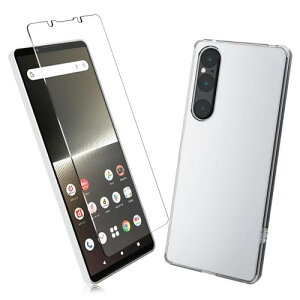 2Zbg1 FOR SONY Xperia 1 V p̃KXtB + 1 FOR SONY Xperia 1 V p̕یJo[ی SONY TPU \tg VRP[X KX / dx9H / /یtB PCduoduo