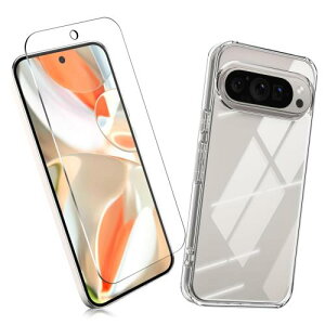 2Zbg1 FOR Google Pixel 9 Pro XL p̃KXtB + 1 FOR Google Pixel 9 Pro XL p̕یJo[ Google ی TPU \tg VRP[X KX / dx9H / /یtB PCduoduo