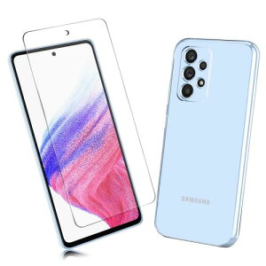 2Zbg1 FOR Galaxy A53 5G p̃KXtB + 1 FOR Galaxy A53 5G SC-53C / SCG15 p̕یJo[ی Galaxy A53 5G SC-53C / SCG15 TPU \tg VRP[X KX / dx9H / /یtB