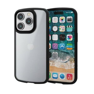 �G���R�� iPhone15 Pro �P�[�X TOUGH SLIM LITE ������ �ϏՌ� �Ռ��z�� ���^ �y�� �w��h�~ �X�g���b�v�V�[�g�t�� �X�g���b�v�z�[���t�� �u���b�N PM-A23CTSLFCSBK