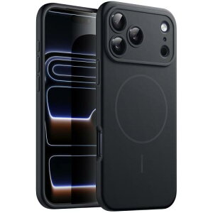 JETech iPhone 17 Pro Max 6.9C`p }OlbgVRP[X MagSafeɑΉ VL[\tg^b` ՌzX}zJo[ JYی (ubN)