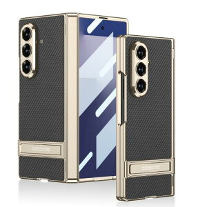 Galaxy Z Fold7 �p �P�[�X �q���W�ی� �X�^���h�t�� ��̌^�t�B�����t�� �㎿���U�[ ���b�L�o���p�[ Gunwon �M�����N�V�[ Z fold7 SC-56F/SCG34 �X�}�z�P�[�X ���C�����X�[�d�\ �t�H�[���h7 �g�уJ�o�[