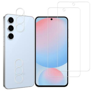 HKKAIS Galaxy S25 FE �t�B����2+2���Z�b�g���{���Ɏq�̗p Galaxy S25 FE �p �K���X�t�B���� �J�����t�B���� ���� �K���X �t�� �ی� �t�B����