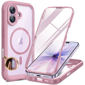 Miracase iPhone17 �P�[�X MagSafe�Ή� �X�}�z�P�[�X ��Phone17 �p �J�o�[ 9H �����K���X 360°�ی� �S�g�o���p�[�ی�P�[�X 6.3�C���` �t���J�o�[ ���C�����X�[�d�Ή� �}�O�Z�[�t�Ή� �}�O�l�b�g���� �_