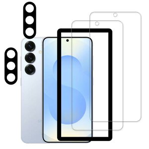 HKKAIS Galaxy A56 5G �K���X�t�B���� +2+2 ���Z�b�g�K�C�h�g�t ���{���Ɏq�̗p Galaxy A56 5G �p �K���X�t�B���� �J�����t�B���� ���� �K���X �t����� �ی�t�B����